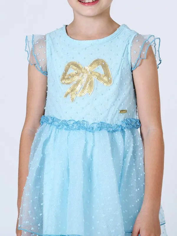 One Friday Aqua Dobby Dress