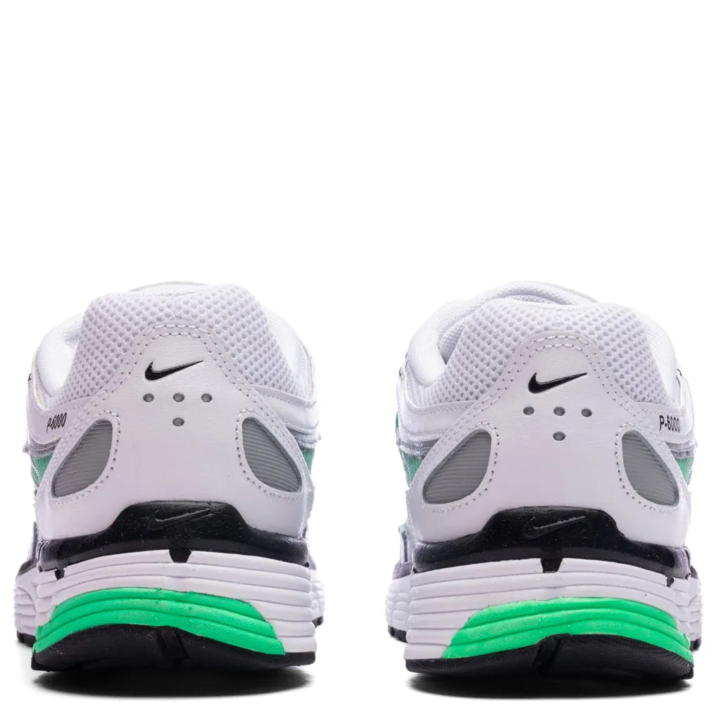P-6000 - White/Black/Metallic Silver/Spring Green
