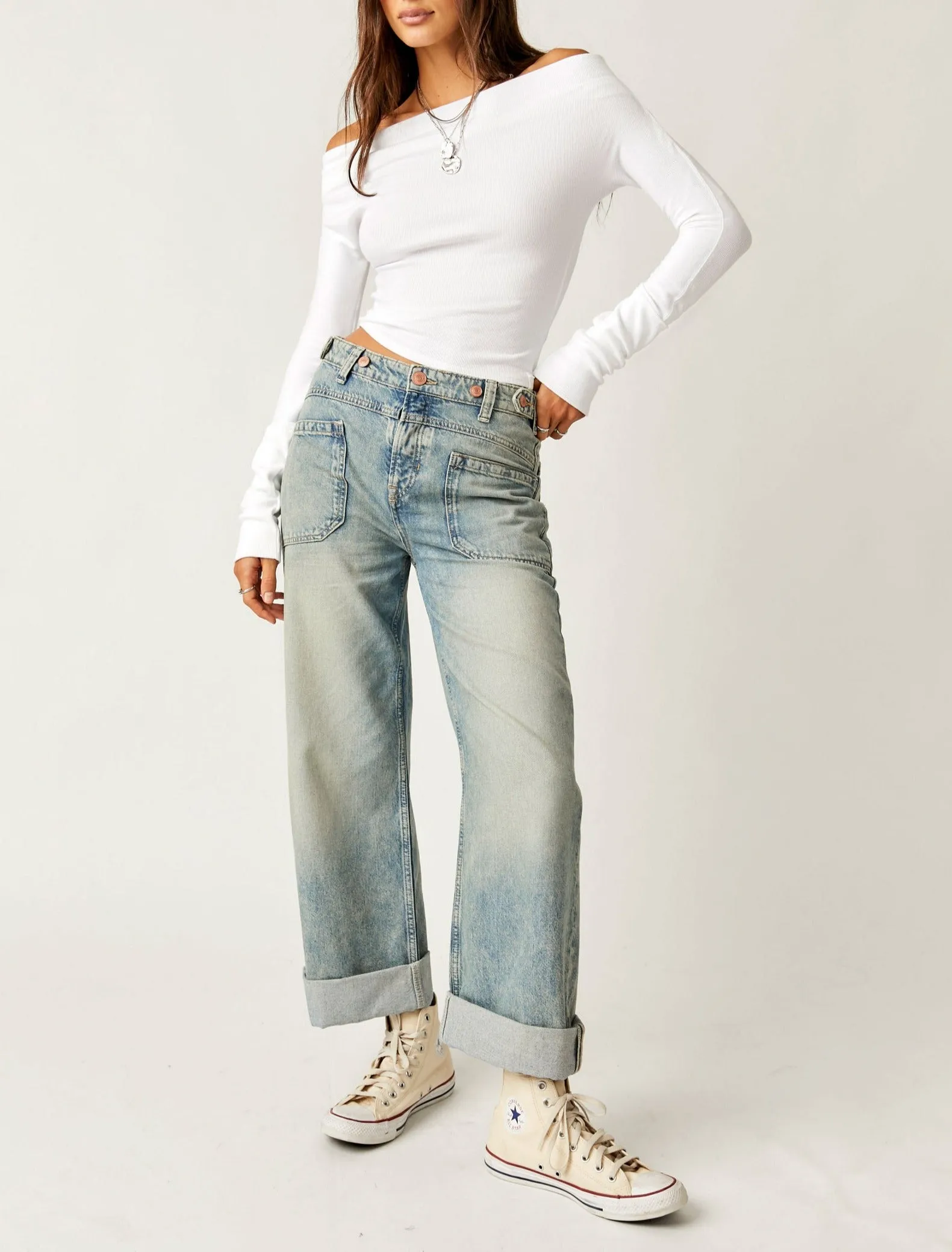 Palmer Cuffed Jeans - La La Land - Light Blue