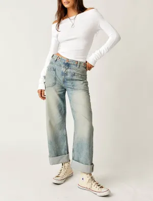 Palmer Cuffed Jeans - La La Land - Light Blue