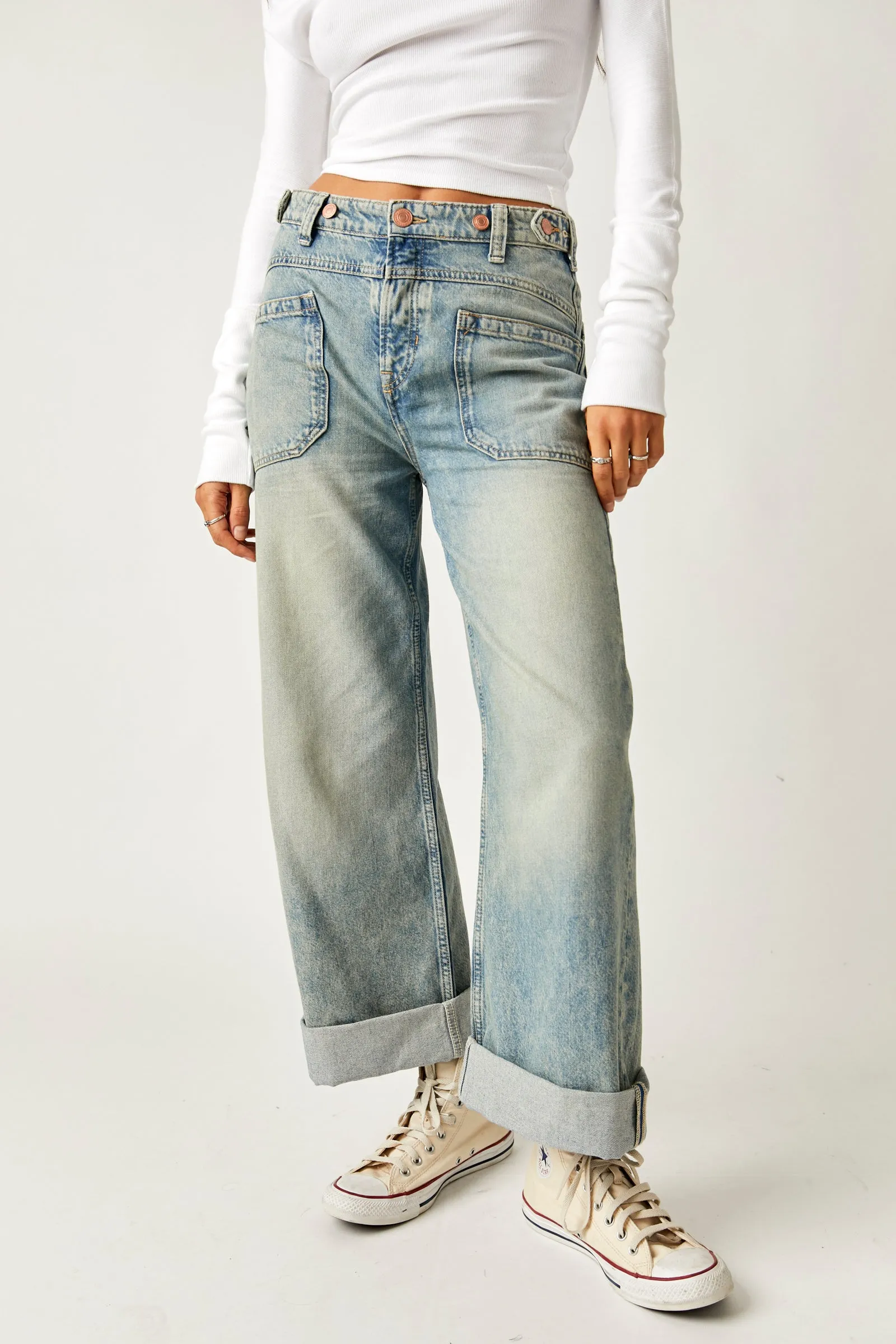 Palmer Cuffed Jeans - La La Land - Light Blue