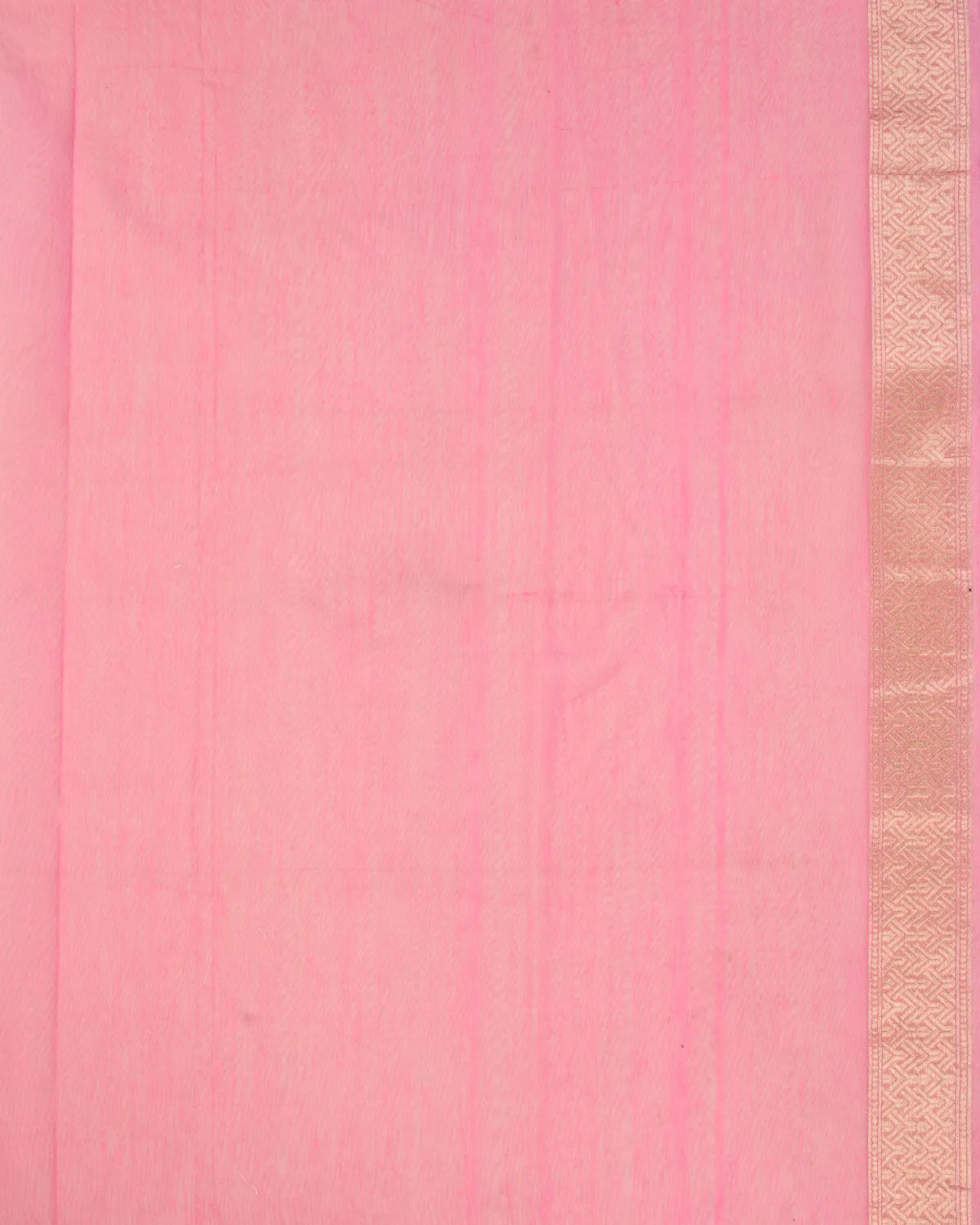 Pink Banarasi Gold Zari & White Resham Alfi Diagonal Buti Cutwork Brocade Handwoven Cotton Silk Saree