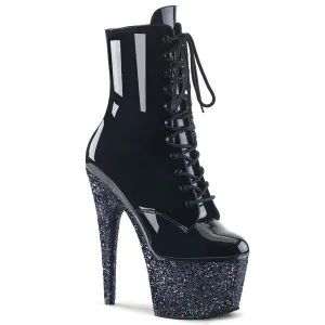 Pleaser Adore 1020LG Womens 7" Heel, Platform Front Lace Pole Dance Ankle Boots