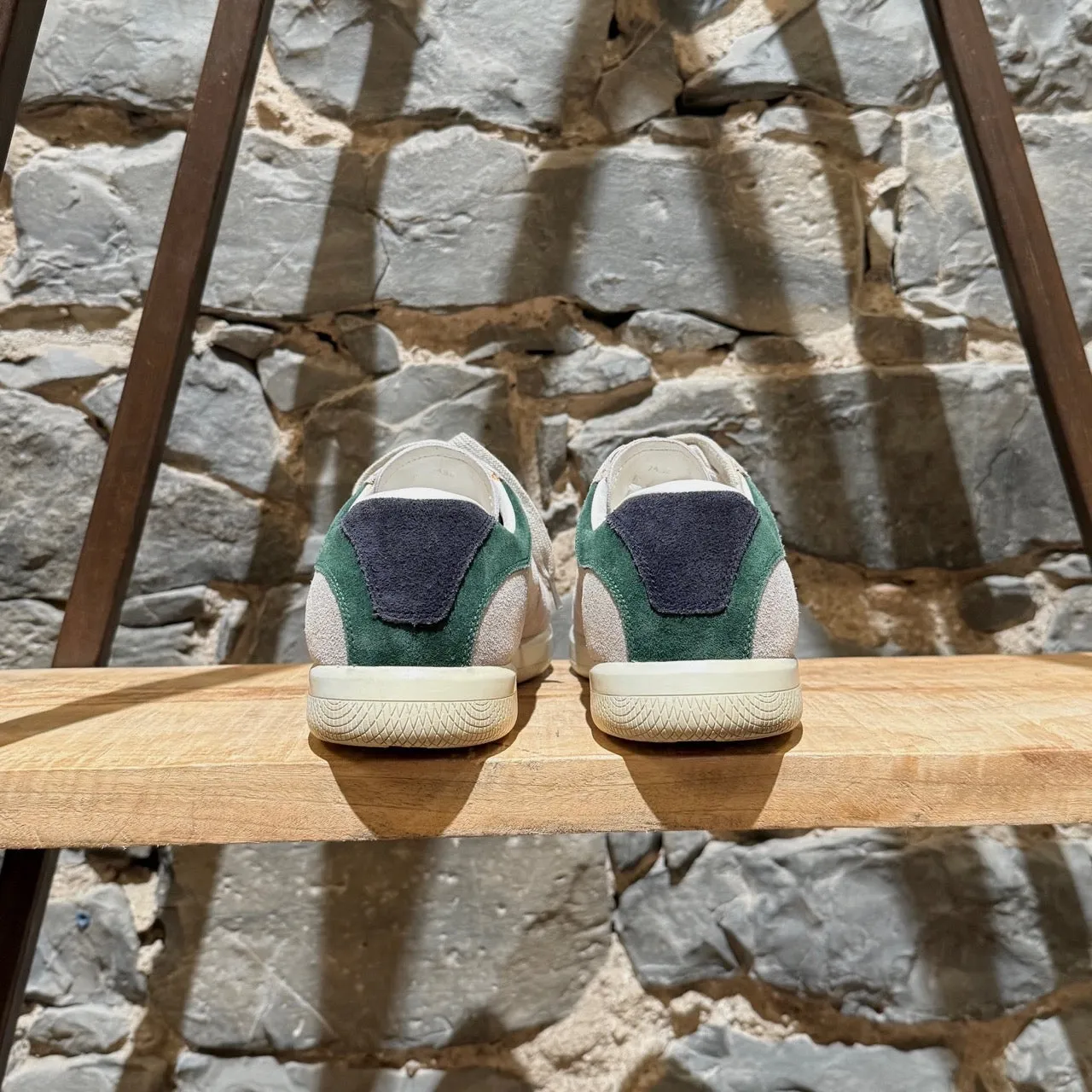 Prada Linea Rossa Light Grey Tricolor Low-Top Sneakers