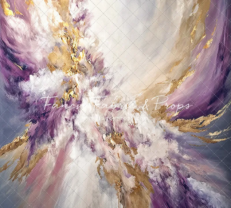 Purple & Golden Marble Swirl - Petite