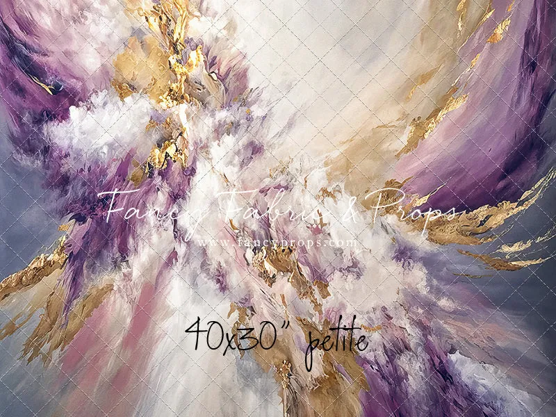 Purple & Golden Marble Swirl - Petite