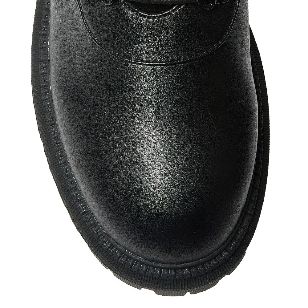 Riley Boot in Black Smooth