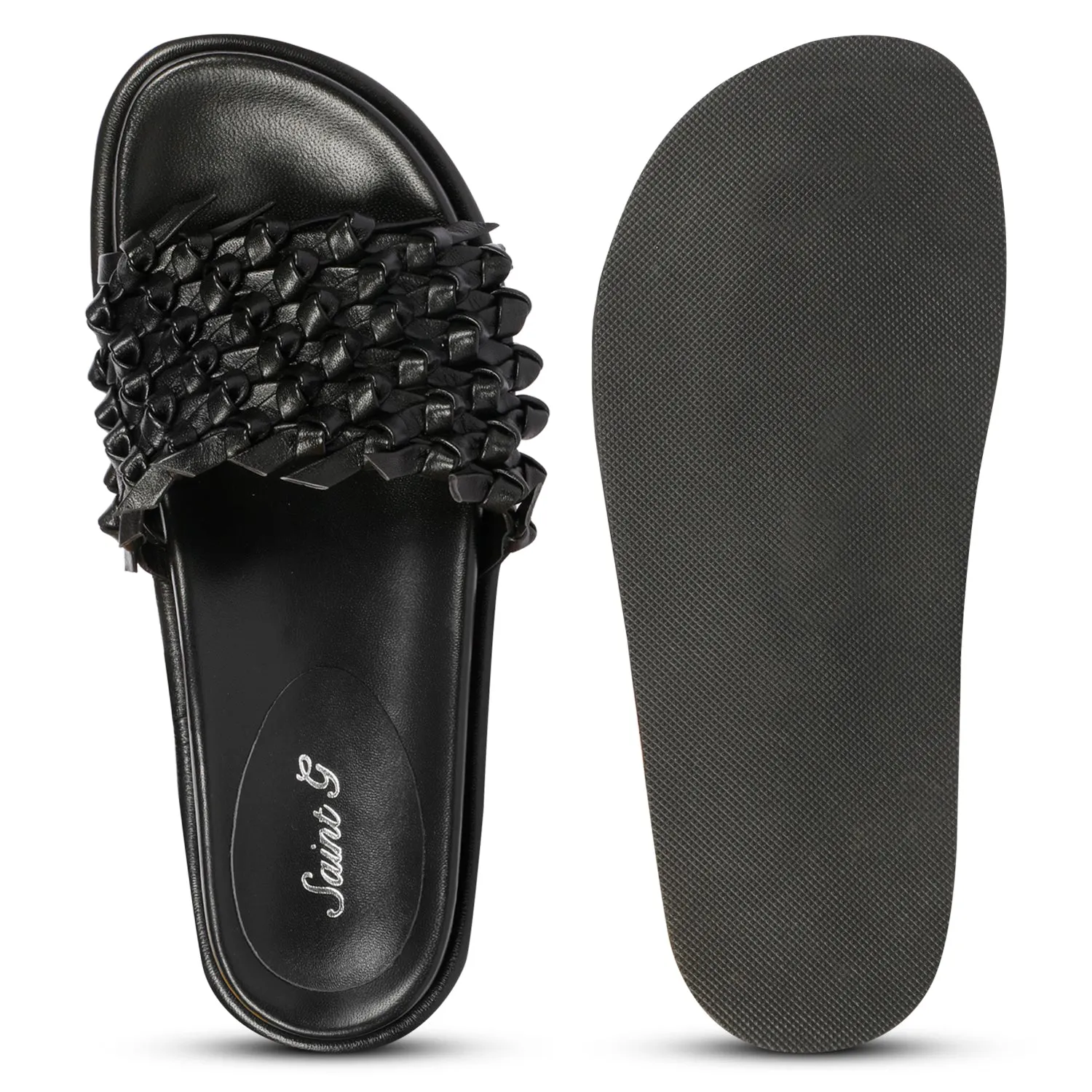 Saint  Caterina black flat sandal