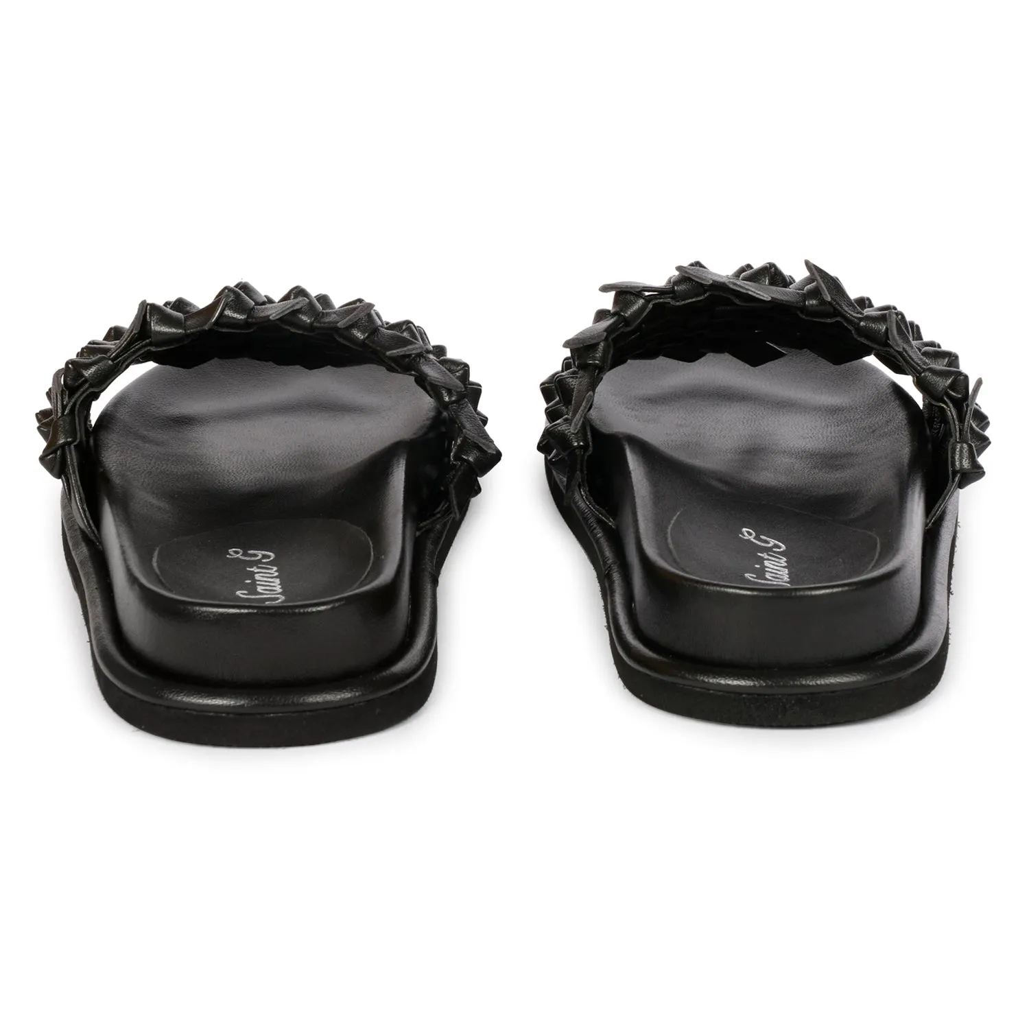 Saint  Caterina black flat sandal