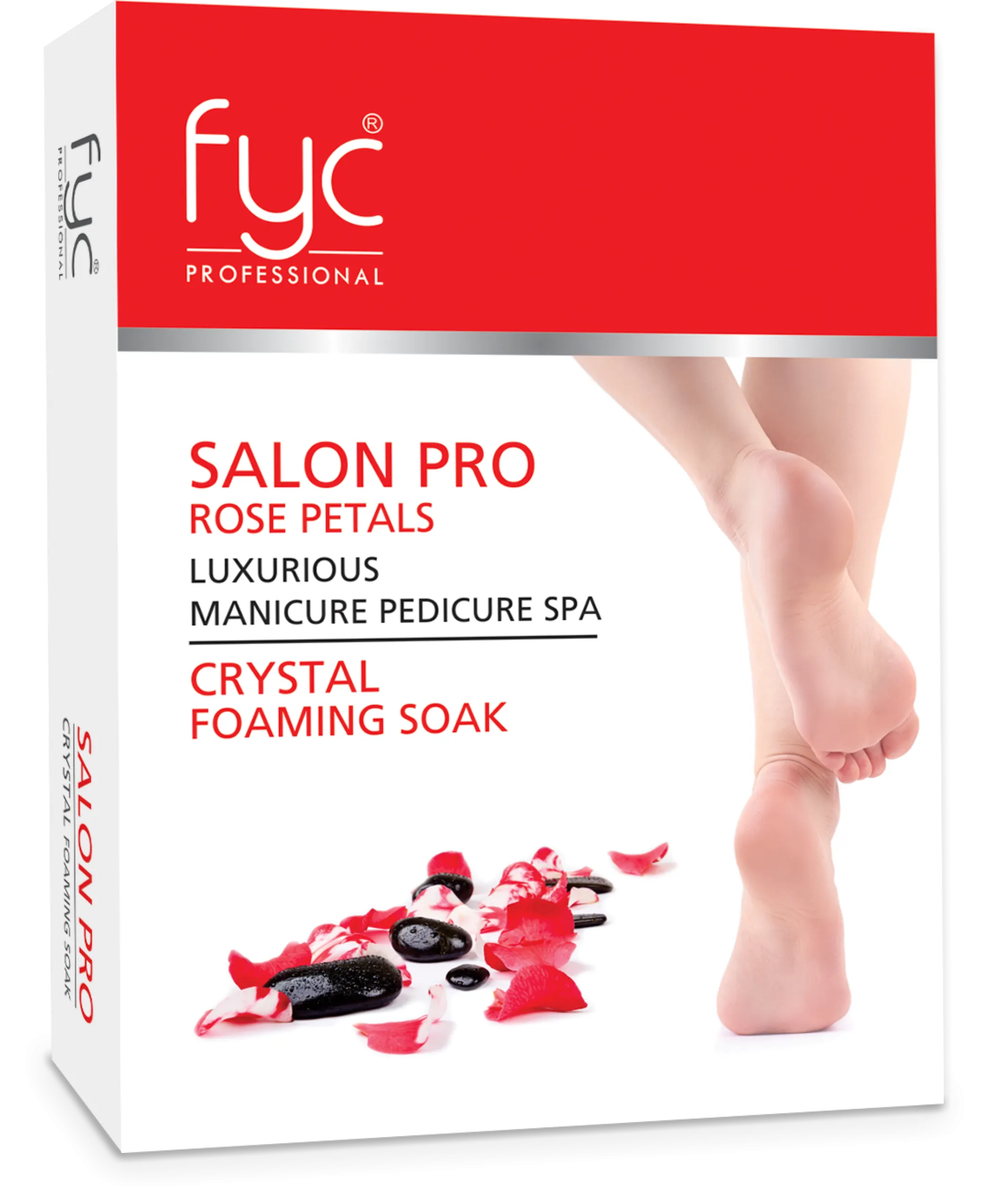 SALON PR0 ROSE CARE LUXURIOUS MANICURE PEDICURE SPA CRYSTAL FOAMING SOAK
