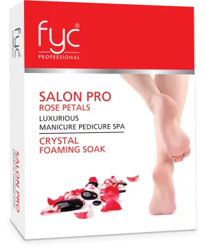SALON PR0 ROSE CARE LUXURIOUS MANICURE PEDICURE SPA CRYSTAL FOAMING SOAK