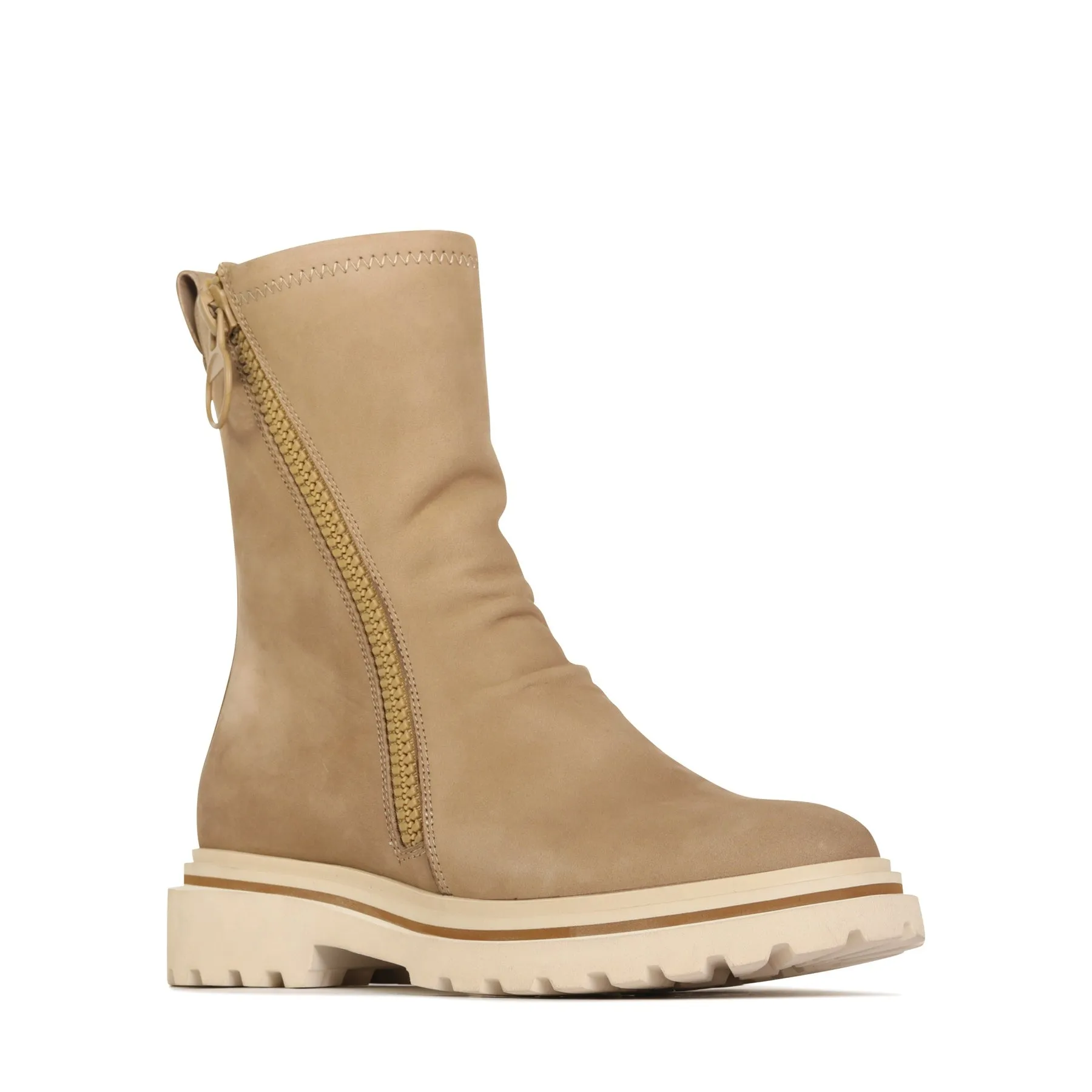 SKARLET LEATHER ZIPPER BOOTS