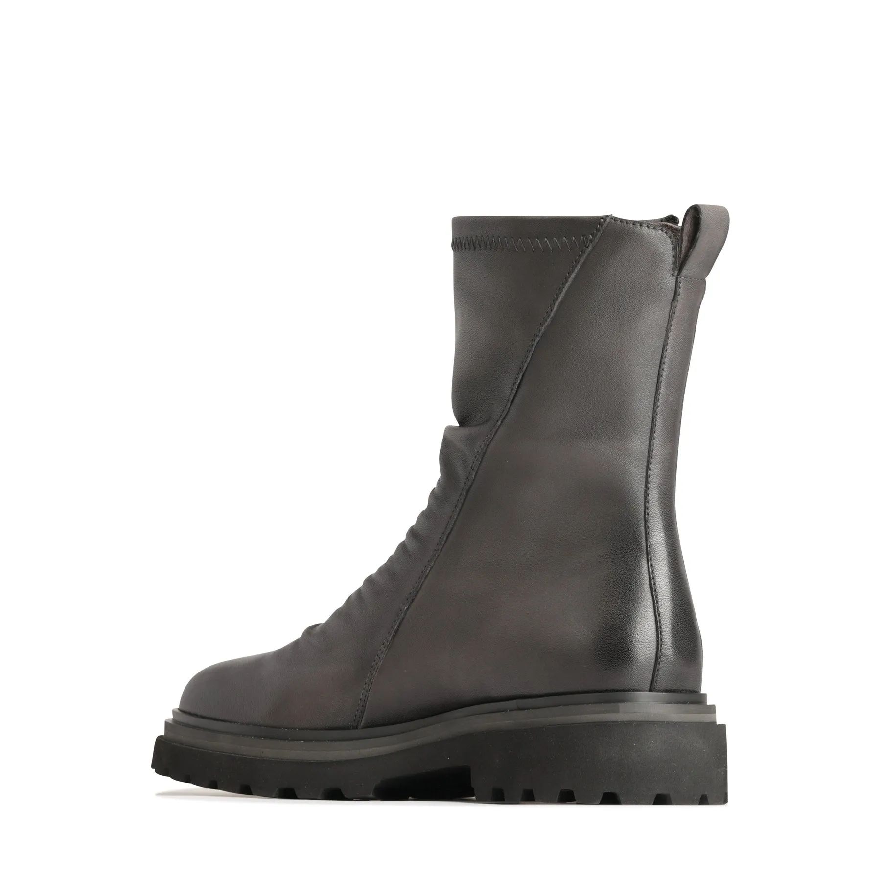 SKARLET LEATHER ZIPPER BOOTS