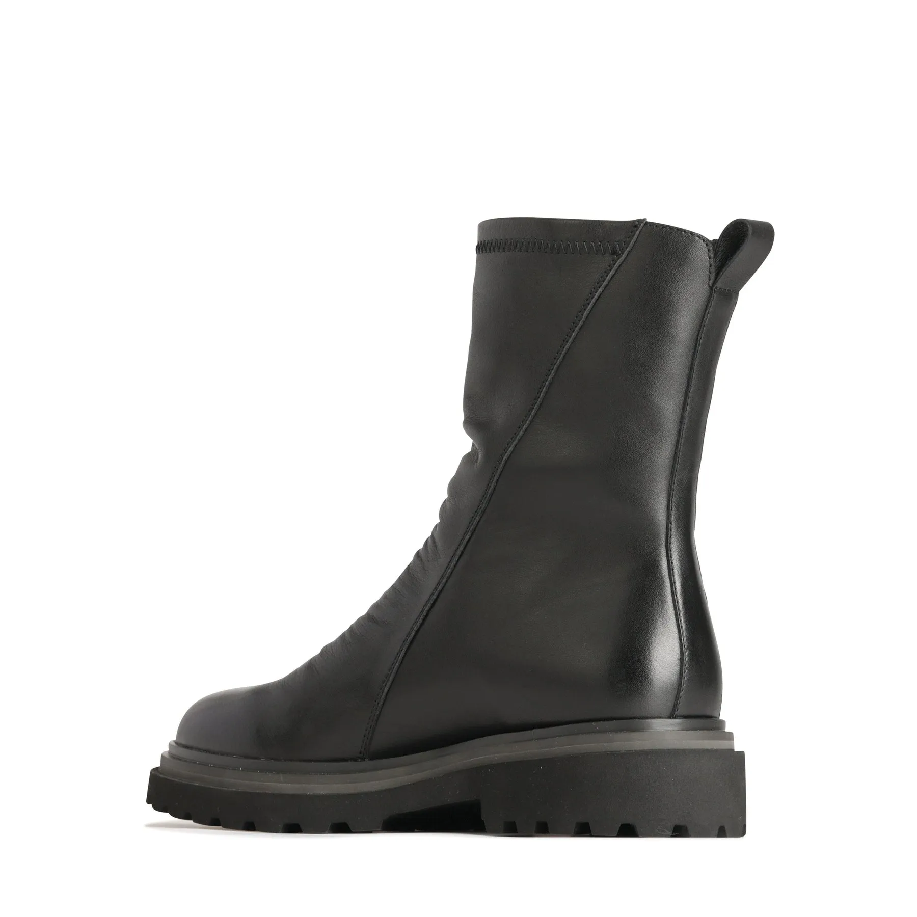 SKARLET LEATHER ZIPPER BOOTS