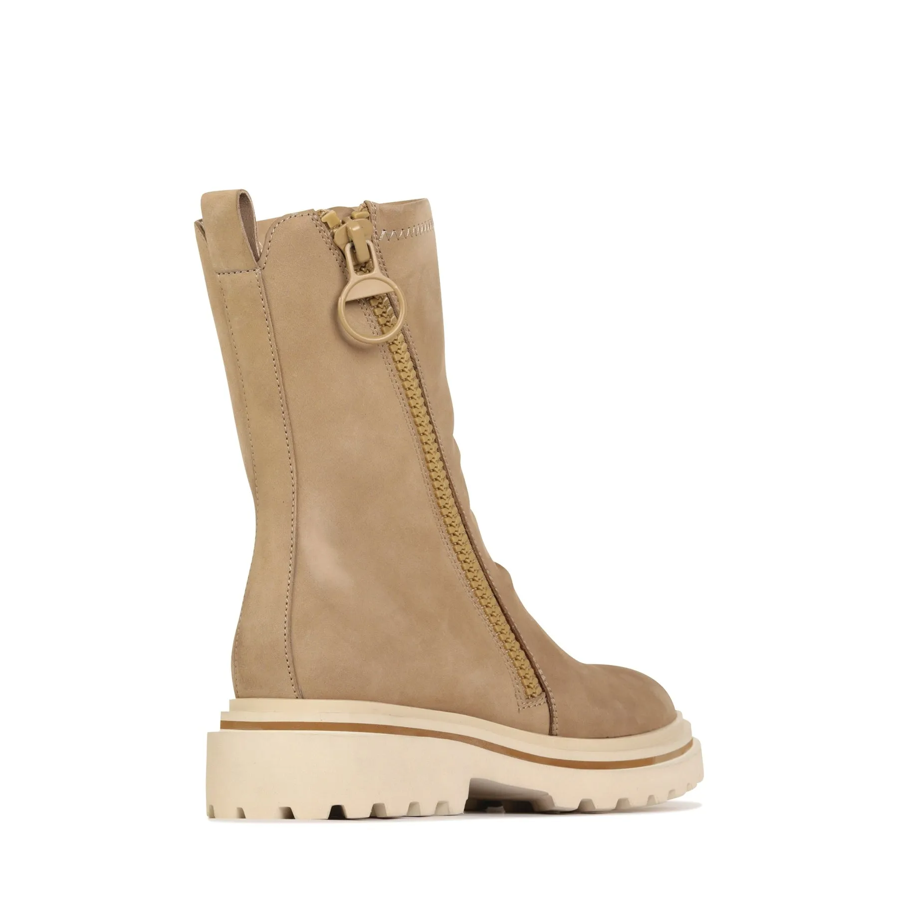 SKARLET LEATHER ZIPPER BOOTS