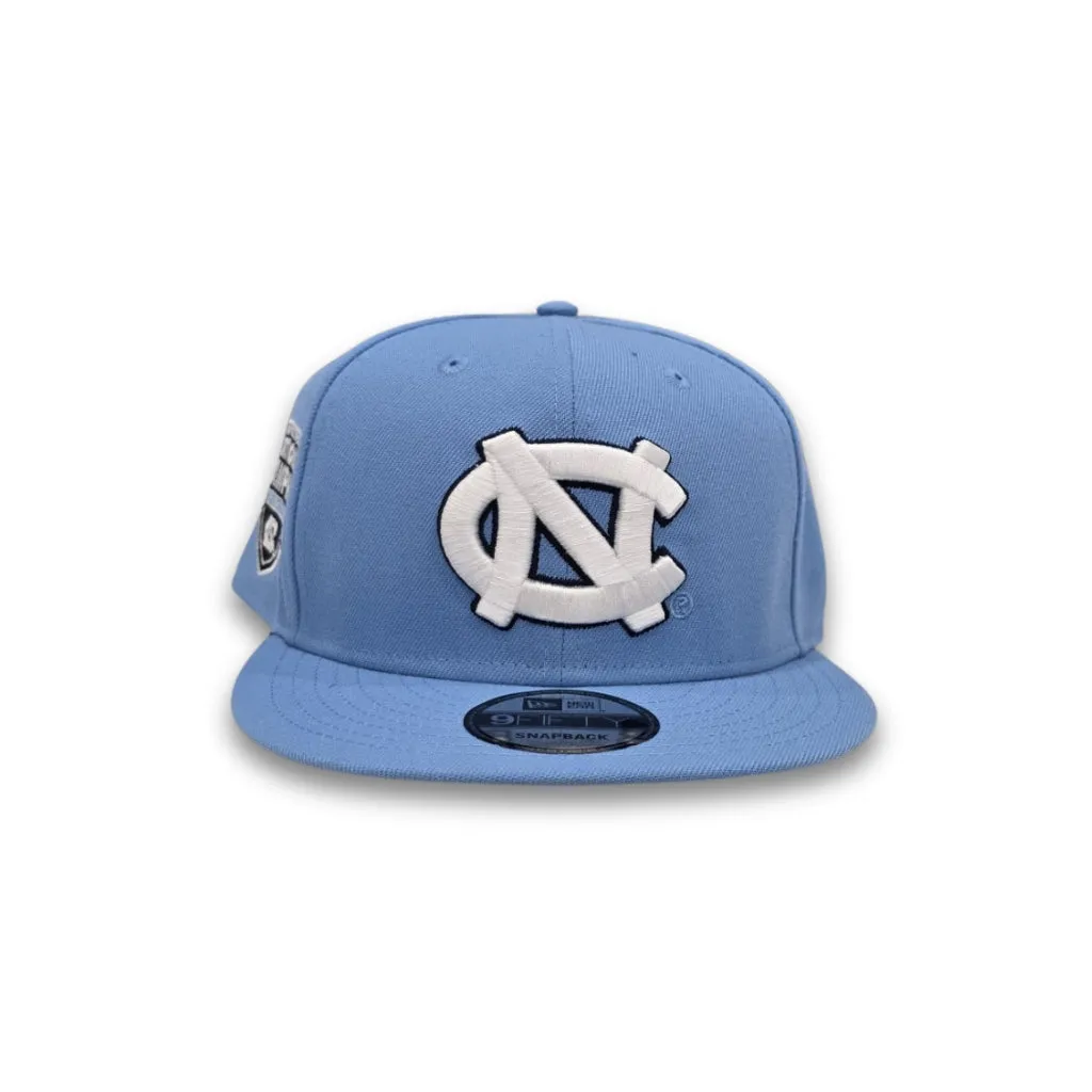 Sky Blue North Carolina Tar Heels Gray Bottom 2012 National Champions Side Patch New Era 9Fifty Snapback