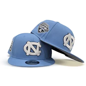 Sky Blue North Carolina Tar Heels Gray Bottom 2012 National Champions Side Patch New Era 9Fifty Snapback