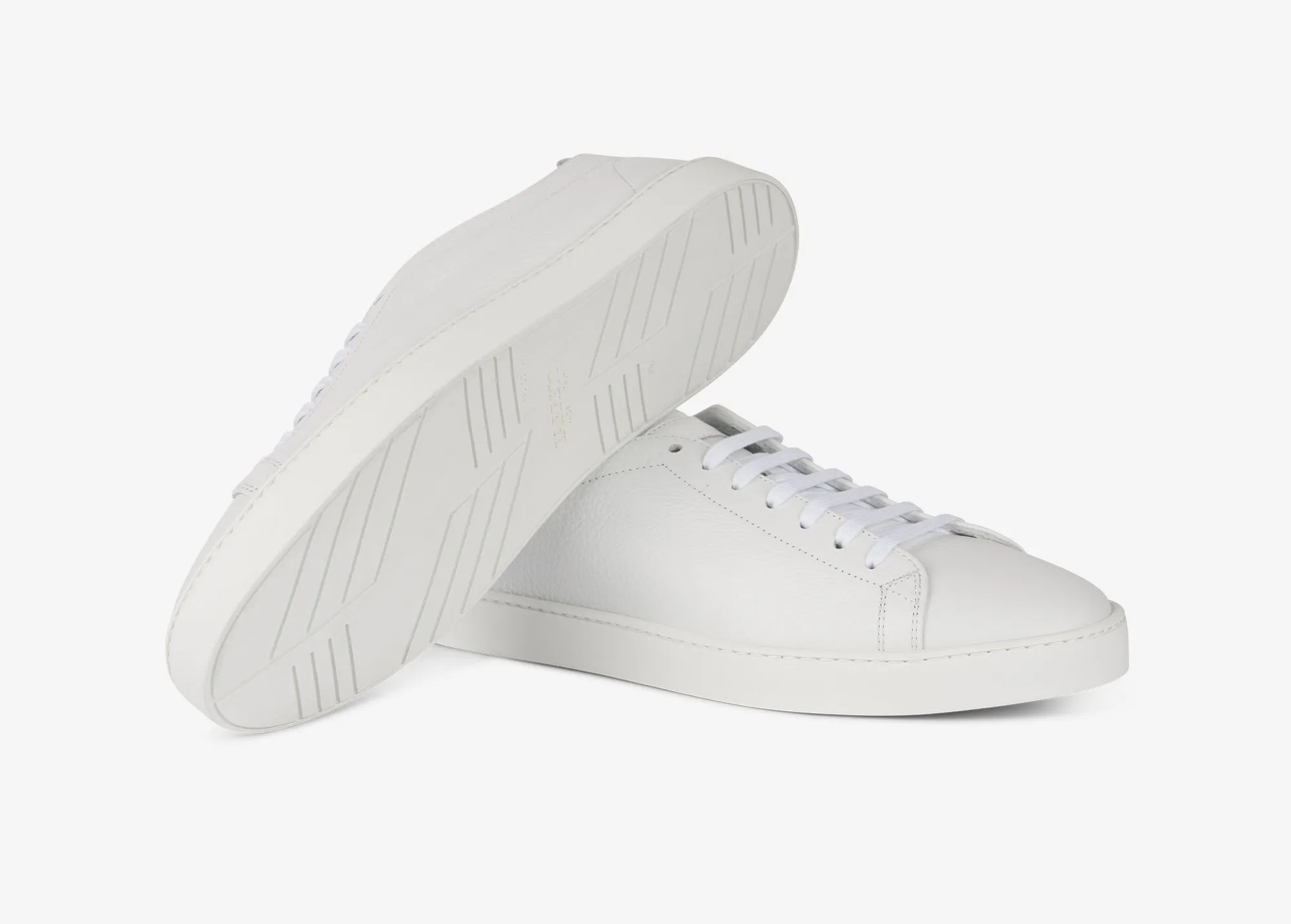 Sneaker in vitello granato bianco