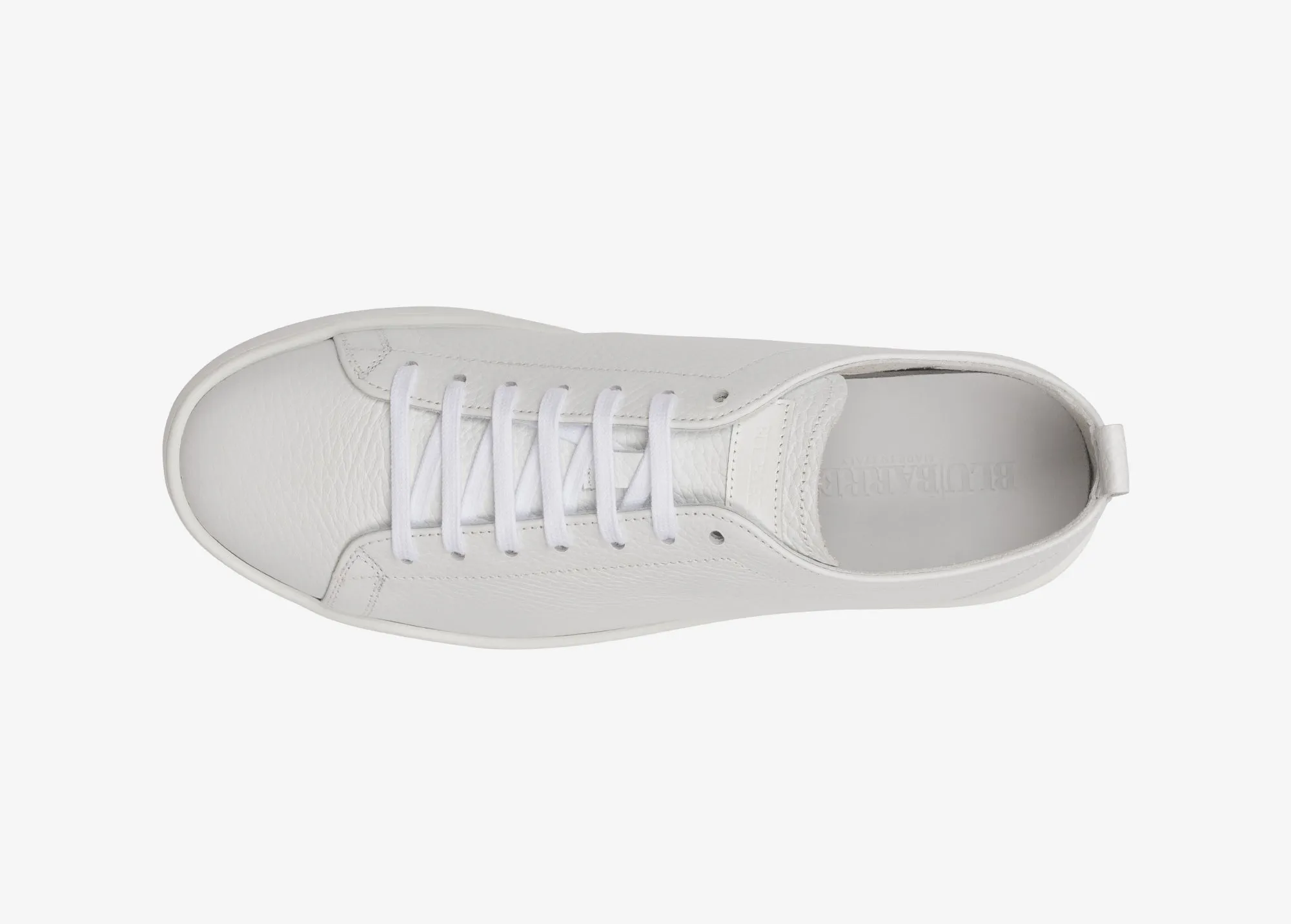 Sneaker in vitello granato bianco