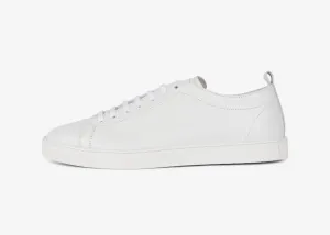 Sneaker in vitello granato bianco