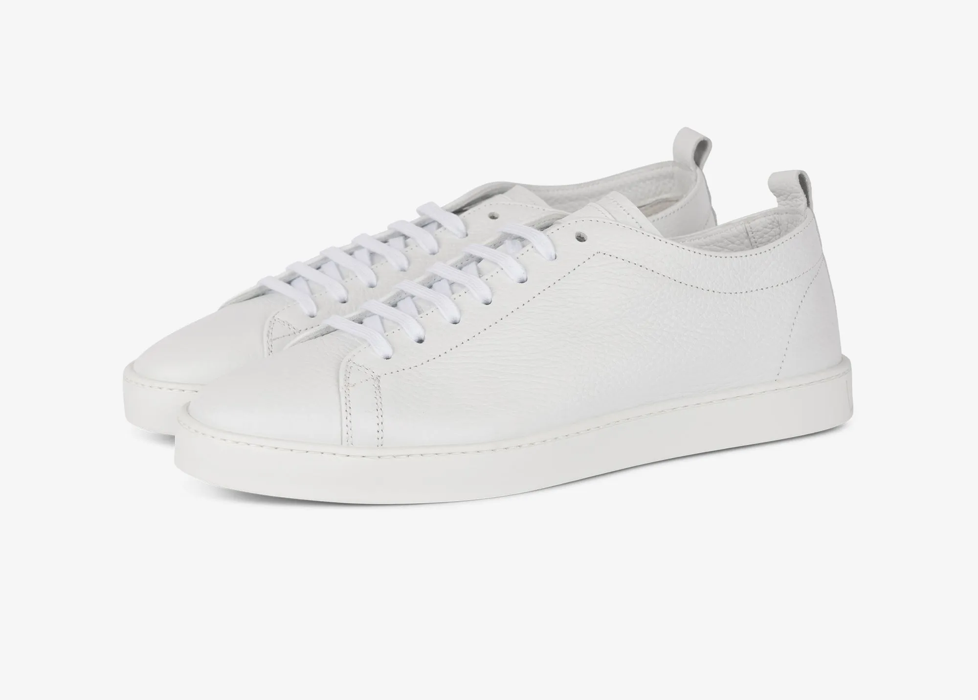 Sneaker in vitello granato bianco