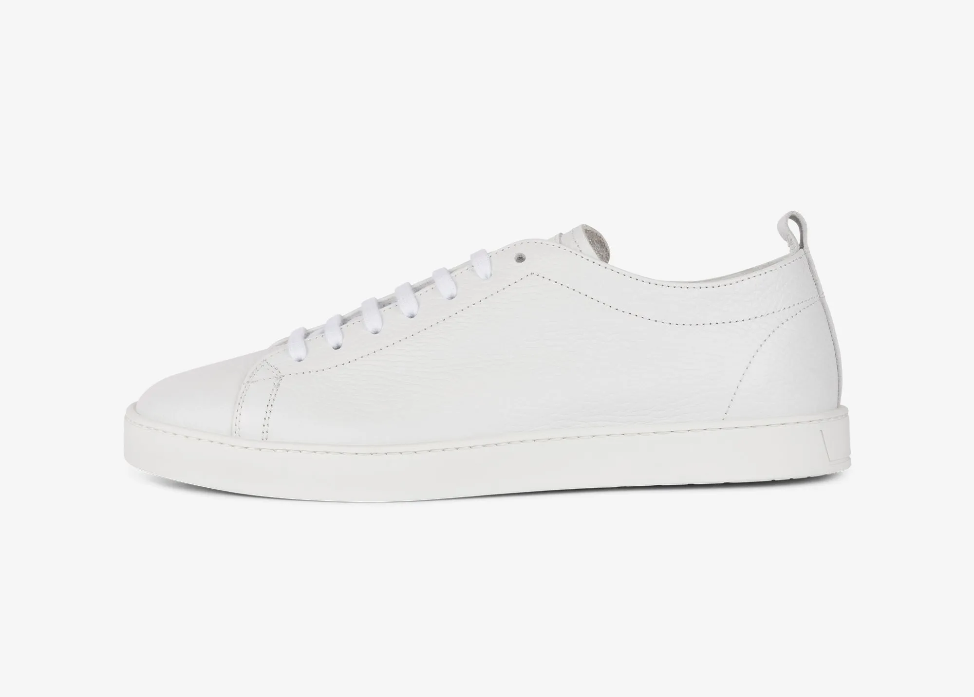 Sneaker in vitello granato bianco