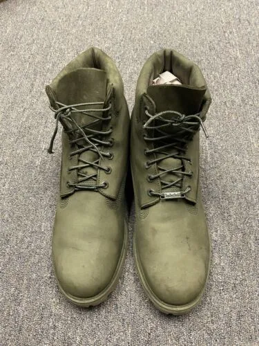 Timberland Boots Color Olive / Military Green Mens Size 13