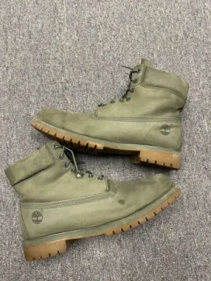 Timberland Boots Color Olive / Military Green Mens Size 13