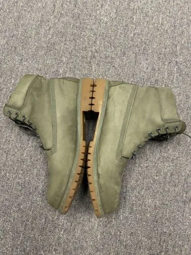 Timberland Boots Color Olive / Military Green Mens Size 13